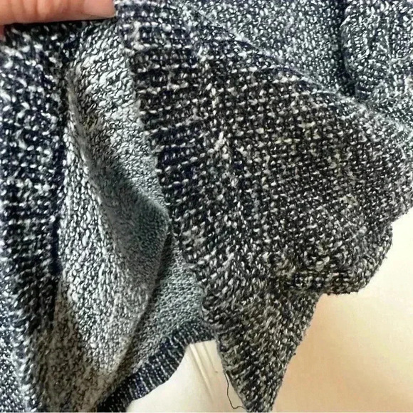 Joe Fresh Knit Shirt 3/4 Sleeves Oversized Marled Blue & White Size Extra Small - Picture 7 of 16